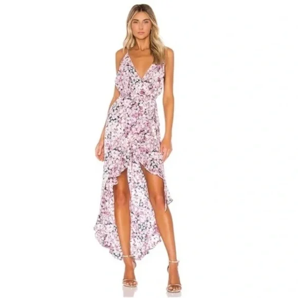 Michael Costello Pink Floral Midi Dress - Picture 10 of 10